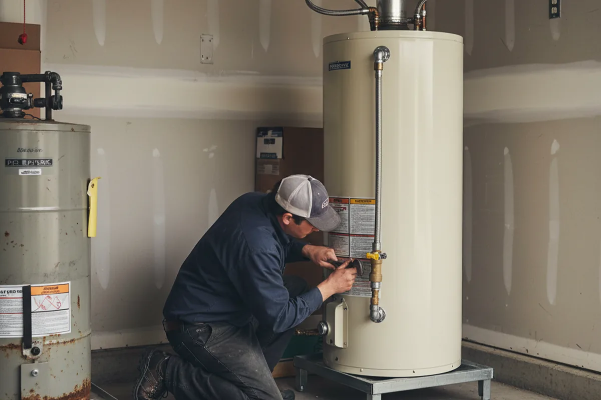 Water heater and shutoff valve replacement in Liberty Center